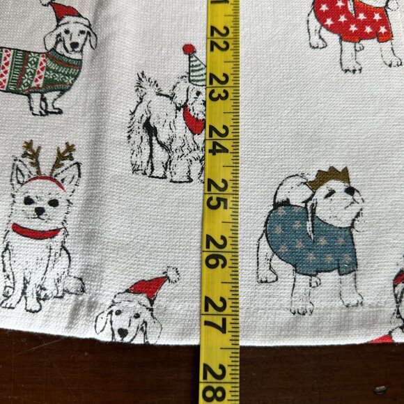 NWOT Dog Christmas Kitchen Towels 2 Pack THE HUMANE SOCIETY 100% Cotton - Picture 6 of 7